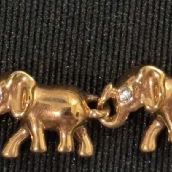 Kate Spade Rose Elephant Lucky Rose Gold Necklace NWT - Picture 4 of 4